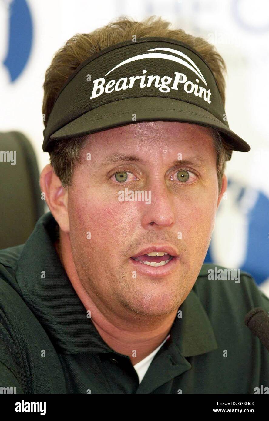 Phil Mickelson - Pressekonferenz Stockfoto