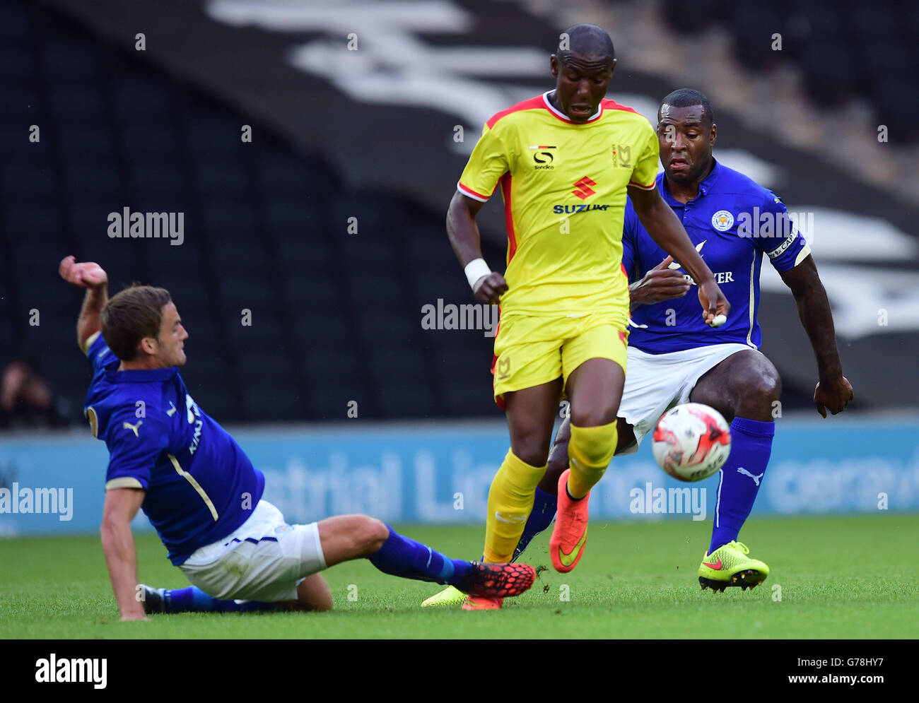 Fußball - Pre Season freundlich - Milton Keynes Dons V Leicester City - Stadion: mk Stockfoto