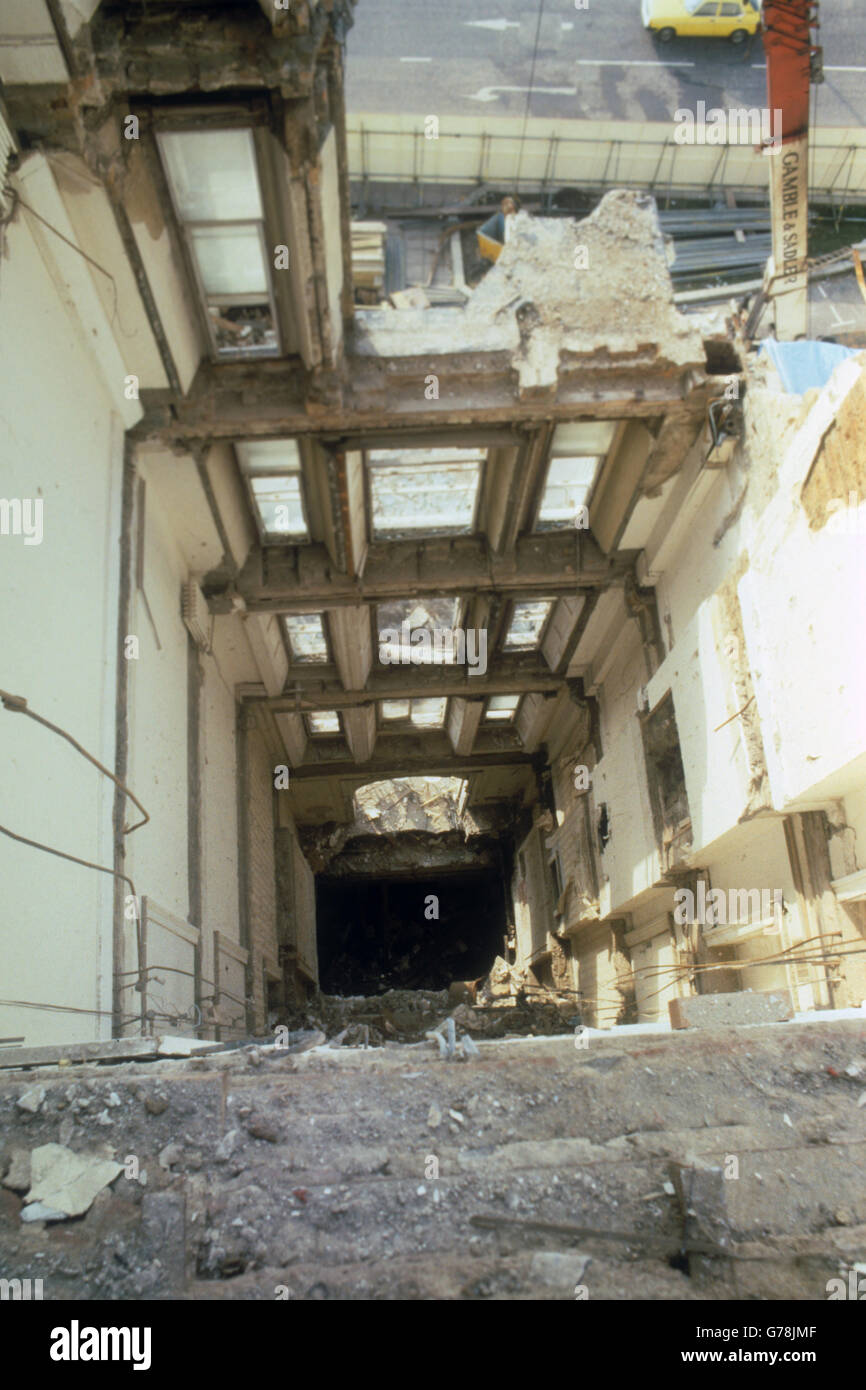 Britische Verbrechen - Terrorismus - IRA Mainland Bombardierung - Brighton - 1984 Stockfoto