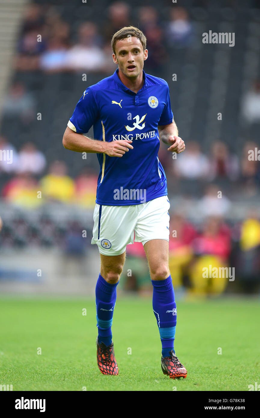 Fußball - vor der Saison freundlich - Milton Keynes Dons / Leicester City - Stadion:mk. Andy King, Leicester City Stockfoto