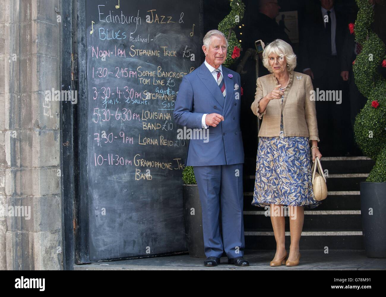 Kriegsgefangener jährlichen Besuch in Schottland 2014 Stockfoto