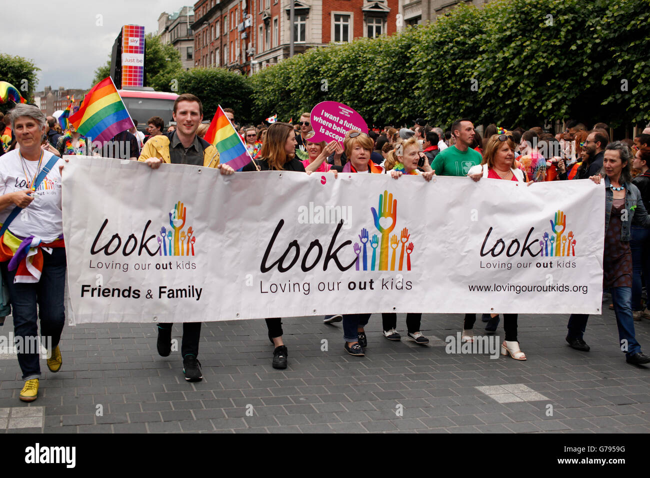 Dublin, Irland, 2016, Parade, Pride, schwul, Menschenrecht, Politik, LGBT, März, Feier, Stockfoto