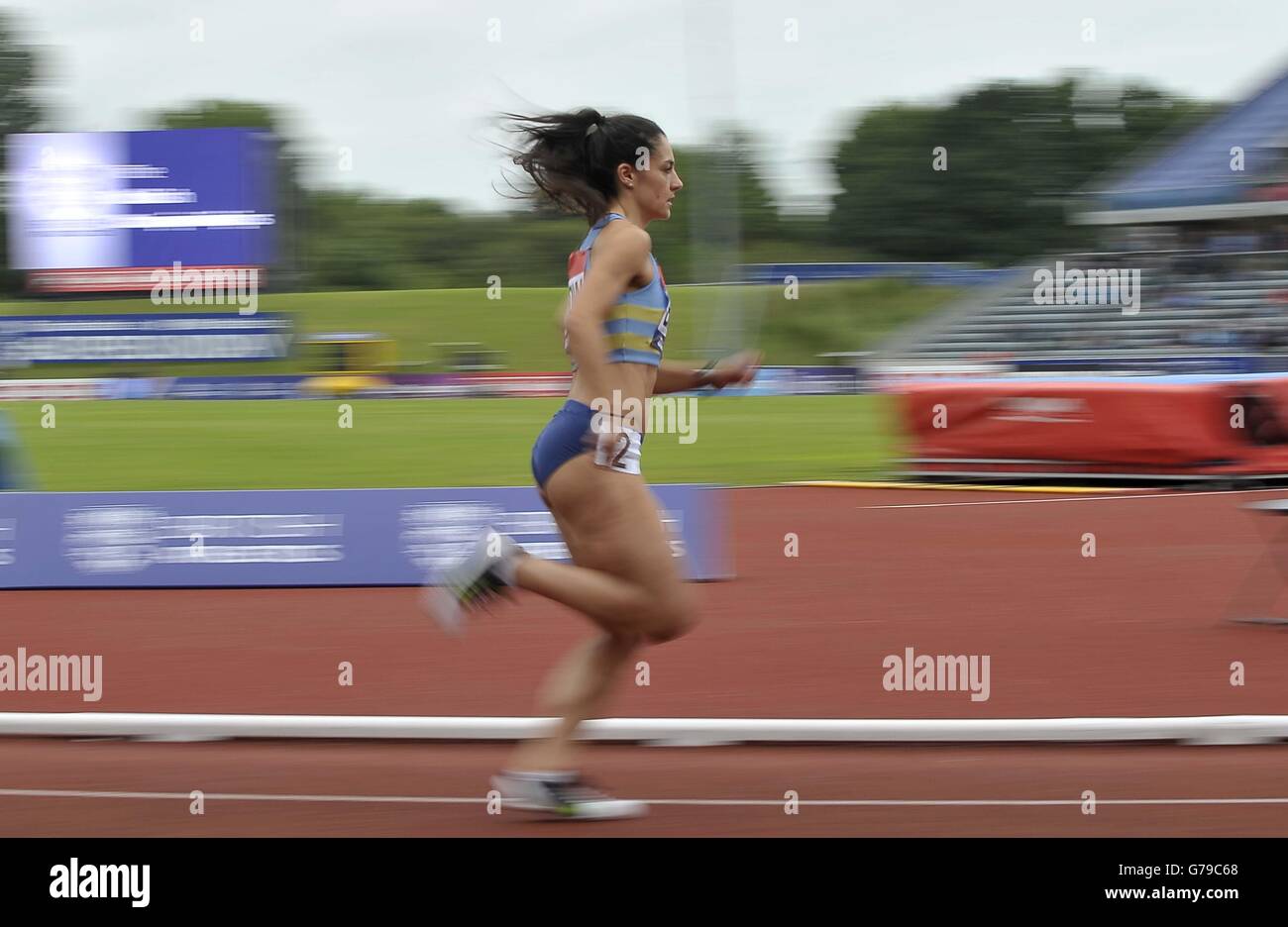 Birmingham, Vereinigtes Königreich. 26. Juni 2016. Leah Barrow (Hounslow) in den Frauen 800m. Britische Meisterschaften. Alexander-Stadion. Birmingham. VEREINIGTES KÖNIGREICH. 26.06.2016. Bildnachweis: Sport In Bilder/Alamy Live-Nachrichten Stockfoto
