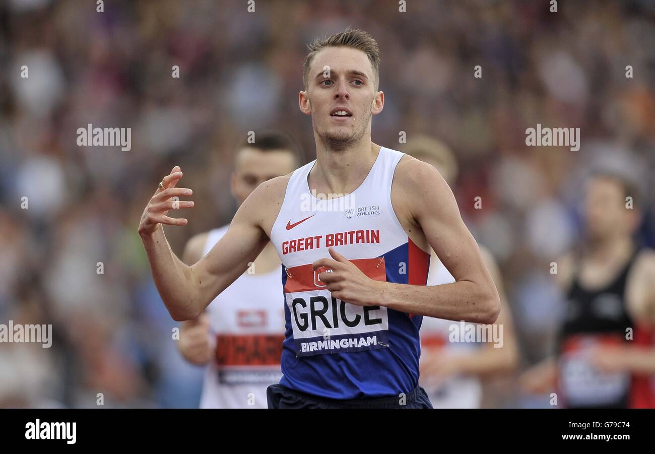 Birmingham, Vereinigtes Königreich. 26. Juni 2016. Charlie Grice (Brighton) gewinnt die Herren 800m. Britische Meisterschaften. Alexander-Stadion. Birmingham. VEREINIGTES KÖNIGREICH. 26.06.2016. Bildnachweis: Sport In Bilder/Alamy Live-Nachrichten Stockfoto