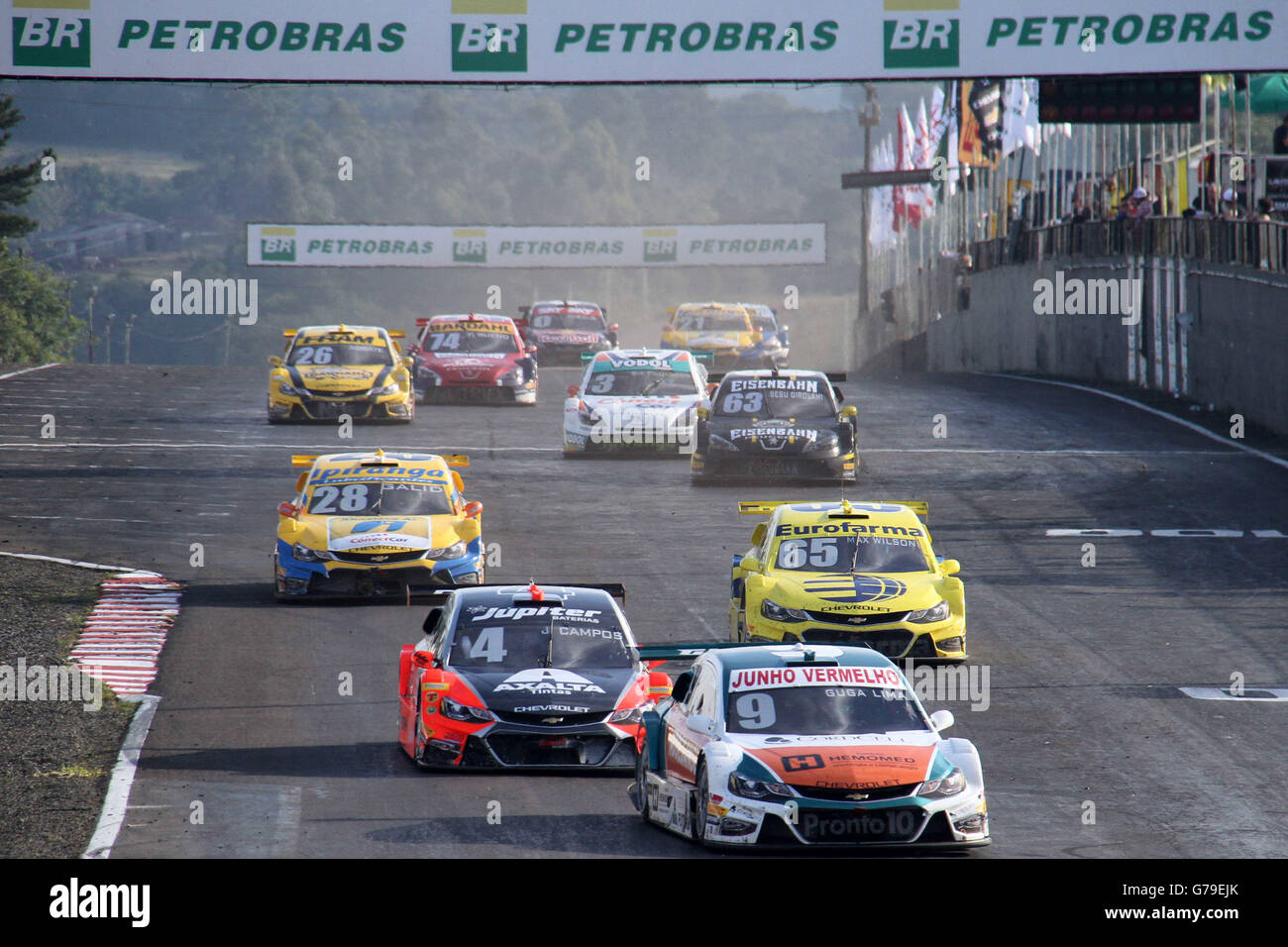 Viam? o, RS - 26.06.2016: STOCK CAR 2016 TARUM? -Zweite Rennen den 5. Stock Car Schritt 2016. (Foto: Eldio Suzano / FotoArena) Stockfoto