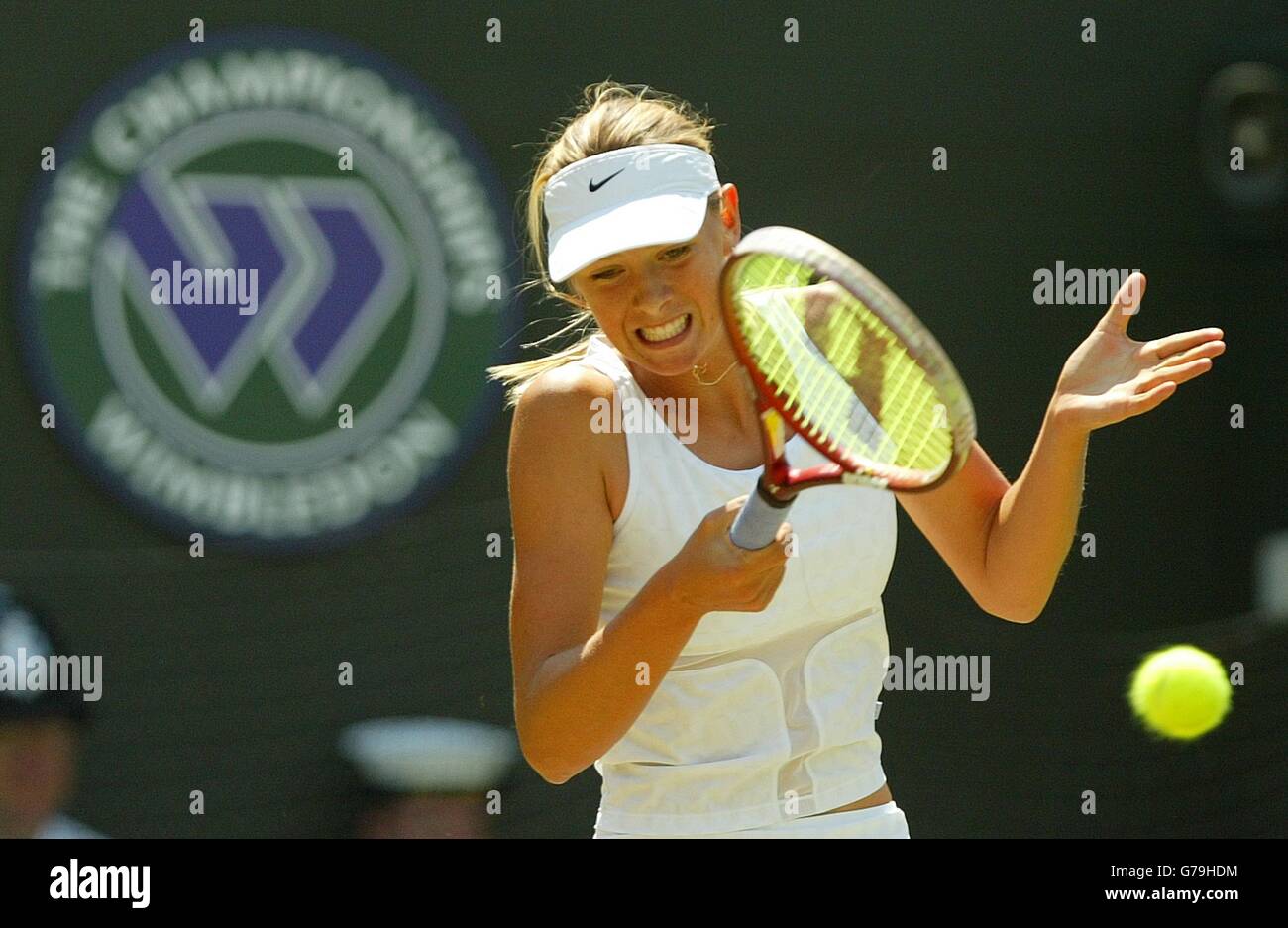 Wimbledon Sharapova V Dokic Stockfoto