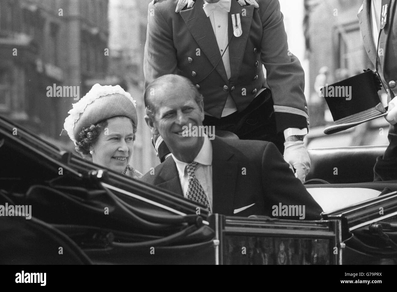 Royalty - Königin Elizabeth II Silver Jubilee Stockfoto