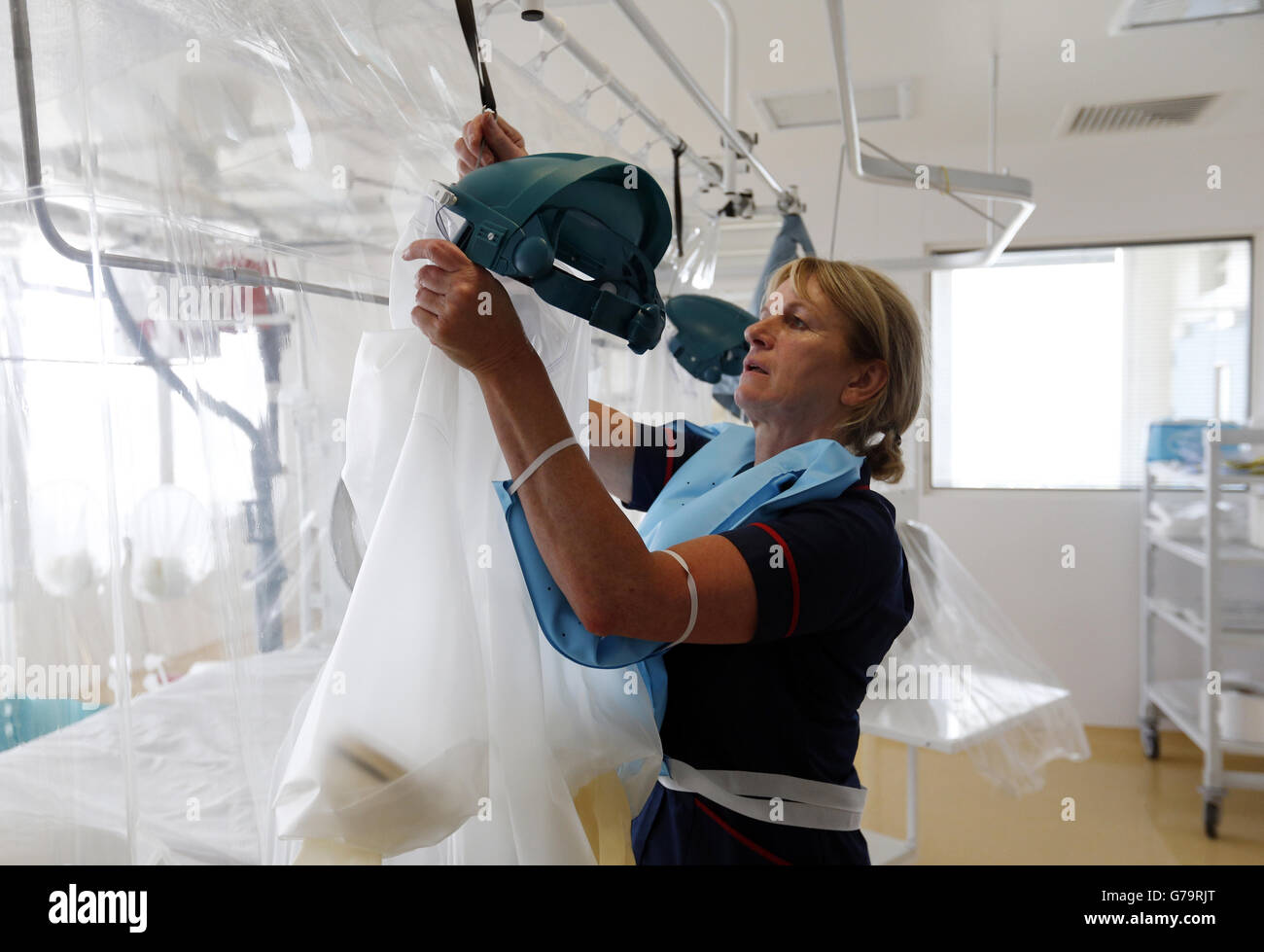 Hohe Sicherheit Infektionskrankheit Einheit am Royal Free Hospital - London Stockfoto