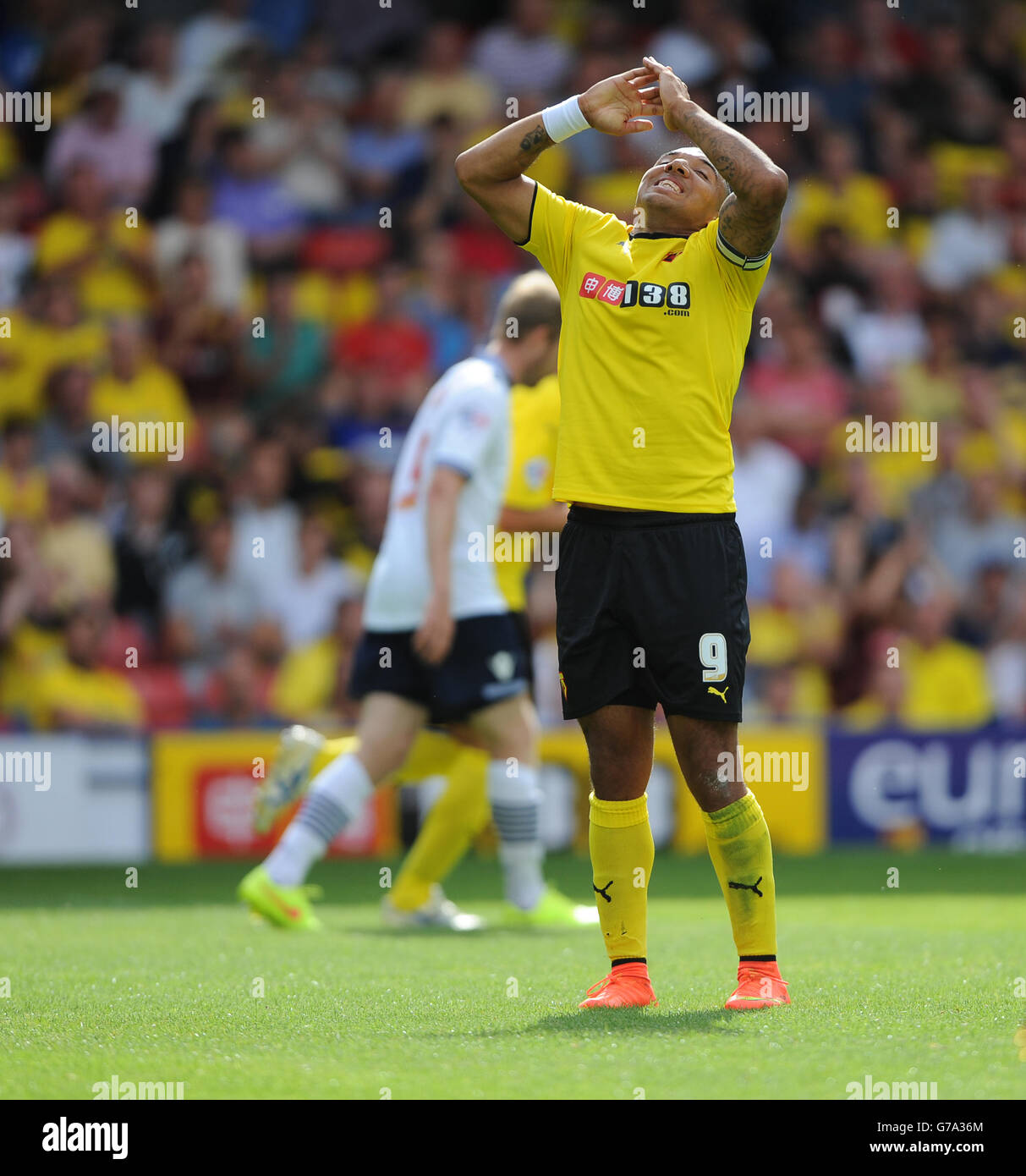 Fußball - Himmel Bet Meisterschaft - Watford V Bolton Wanderers - Vicarage Road Stockfoto