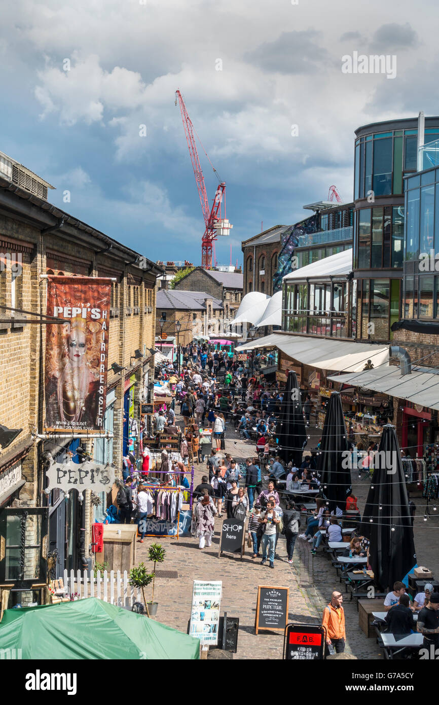 Camden Market Camden High Street, Camden Town London England Stockfoto