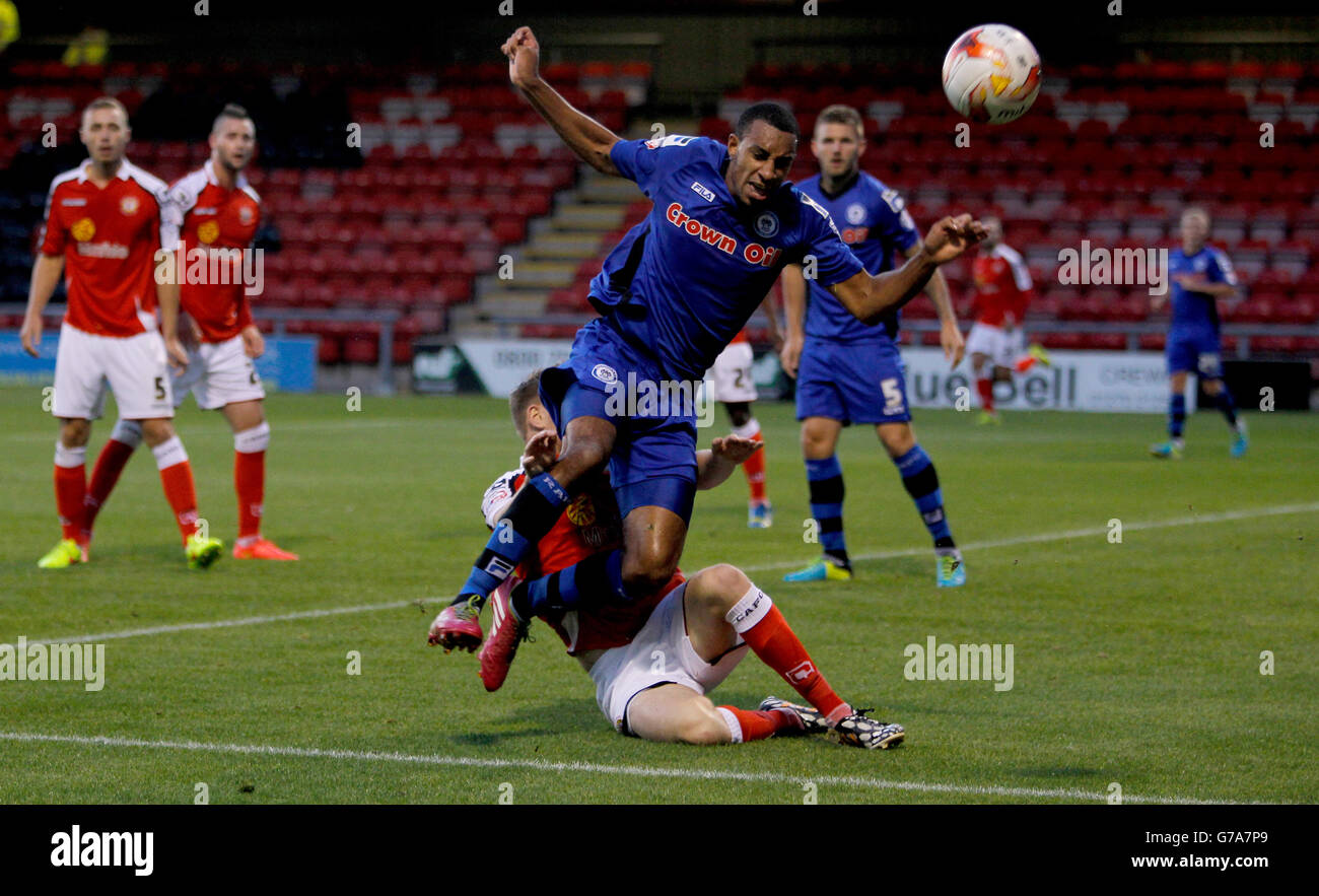 Fußball - Sky Bet League One - Crewe Alexandra V Rochdale - Gresty Road Stockfoto