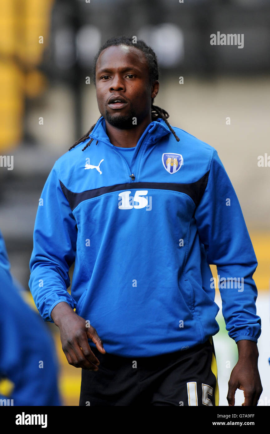 Fußball - Himmel Bet League One - Notts County V Colchester United - Meadow Lane Stockfoto