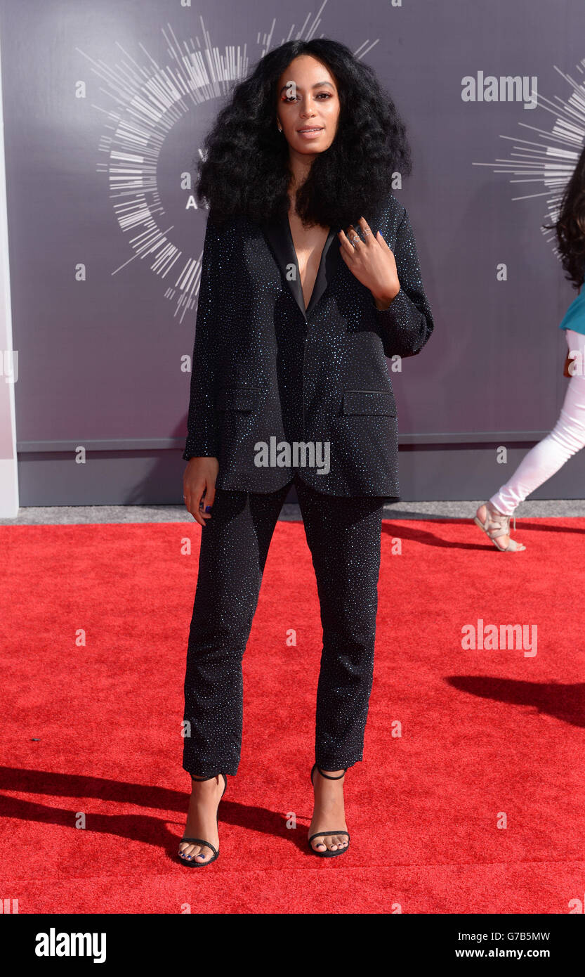 Solange Knowles bei den MTV Video Music Awards 2014 im Forum in Inglewood, Los Angeles. Stockfoto