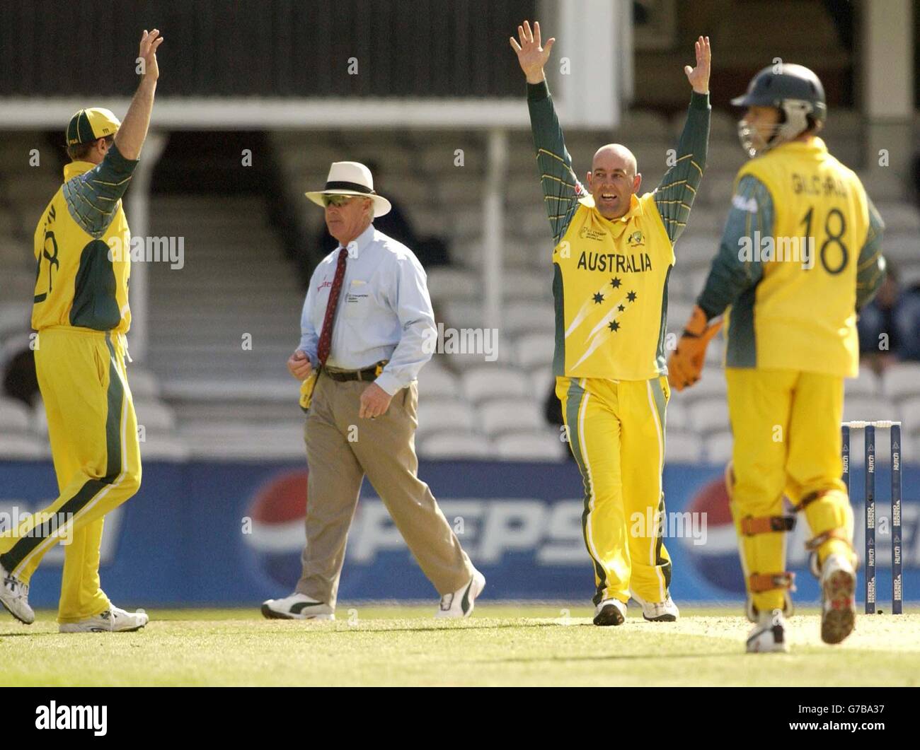 Australien gegen Neuseeland ICC Champions Trophy Stockfoto