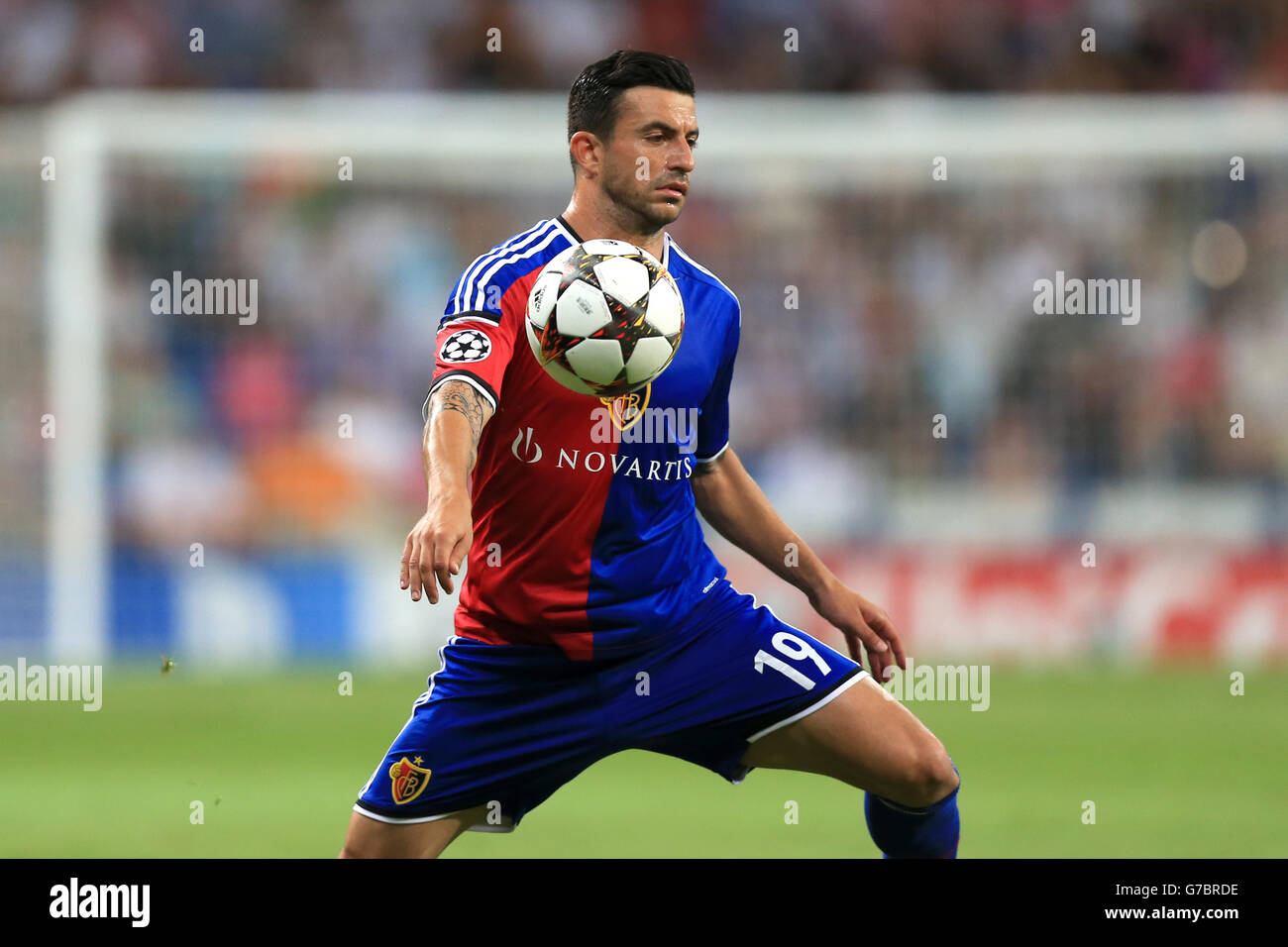 Fußball - UEFA Champions League - Gruppe D - Real Madrid / FC Basel - Santiago Bernabeu. Behrang Safari, FC Basel Stockfoto