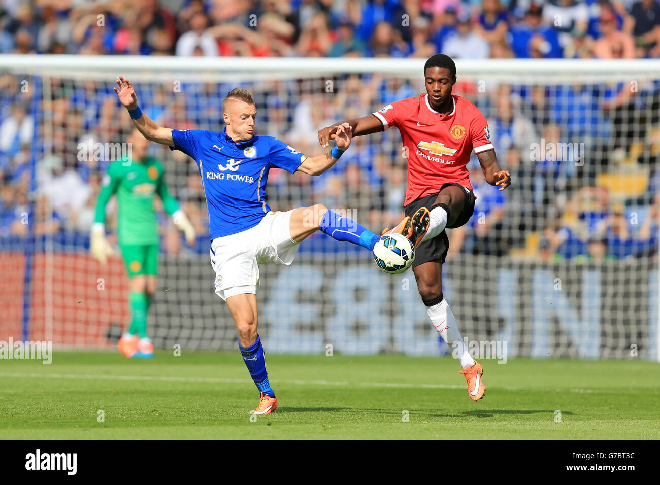 Fußball - Barclays Premier League - Leicester City gegen Manchester United – King Power Stadium Stockfoto