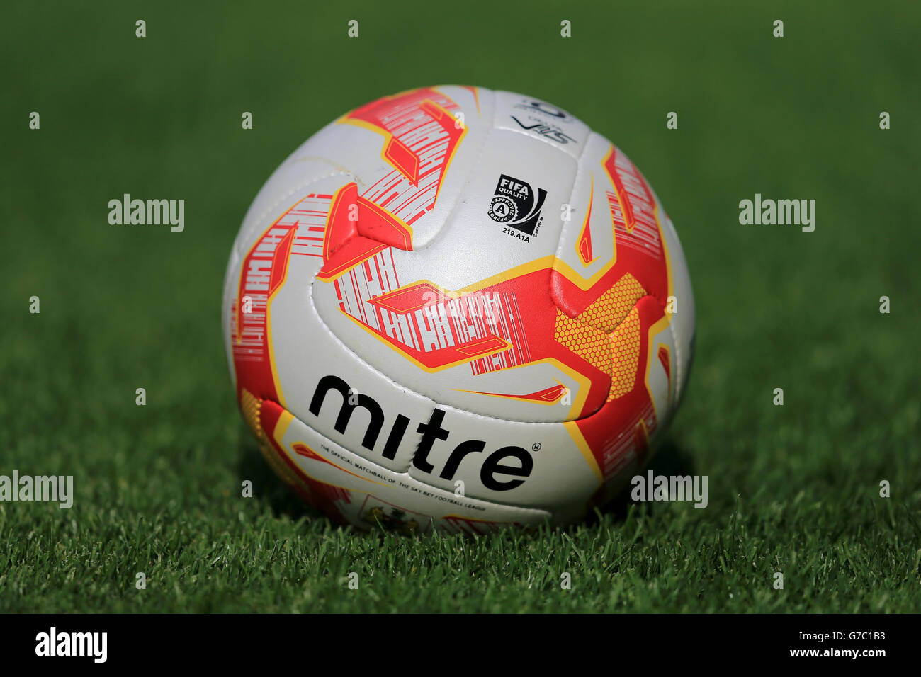 Fußball - Sky Bet League One - Bristol City / Scunthorpe United - Ashton Gate. Eine detaillierte Ansicht eines Sky Bet League 1 Balls. Stockfoto