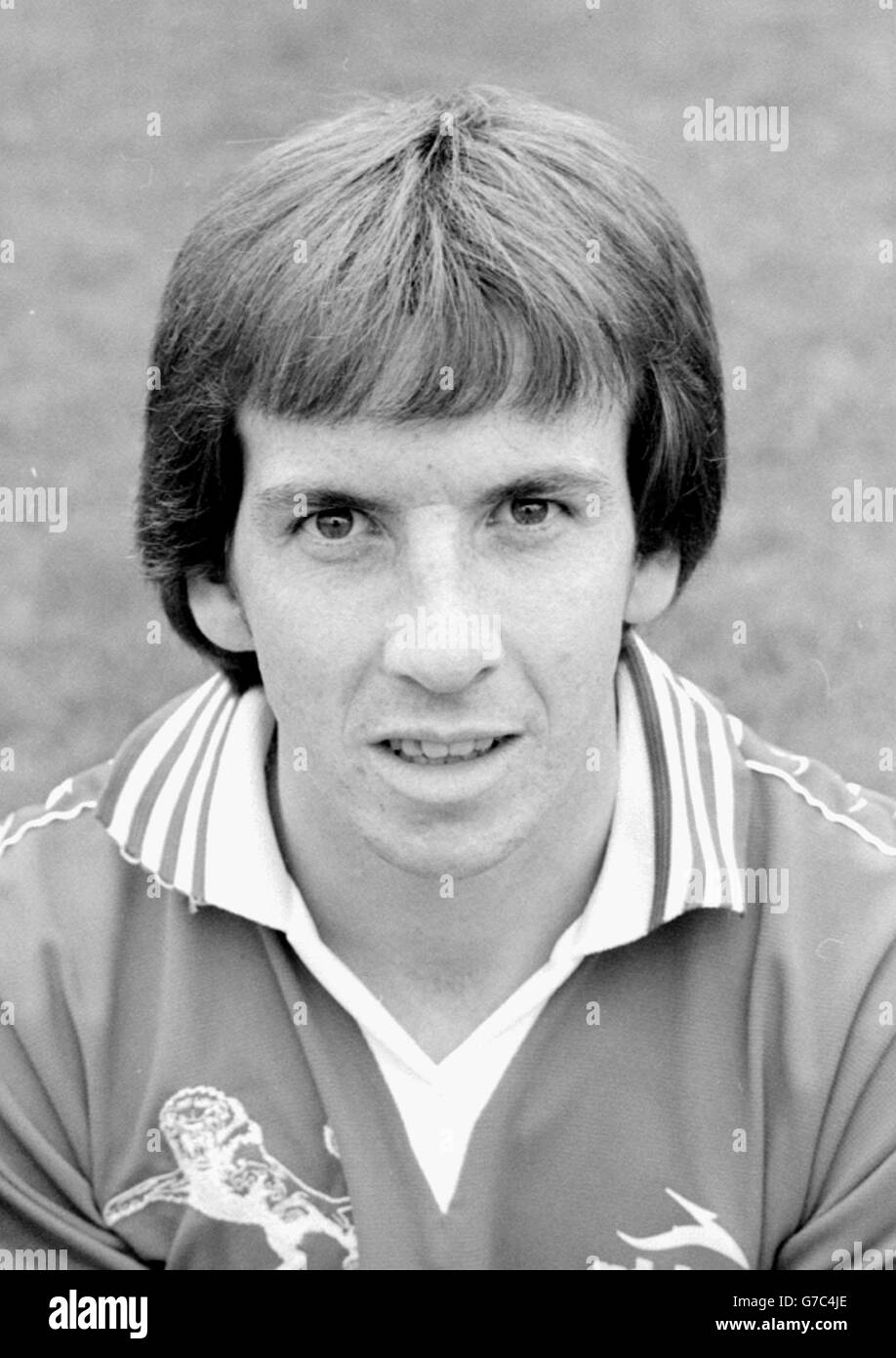 John Lyons. John Lyons, ein Spieler der dritten Division Millwall FC für die Saison 1979/80. Stockfoto