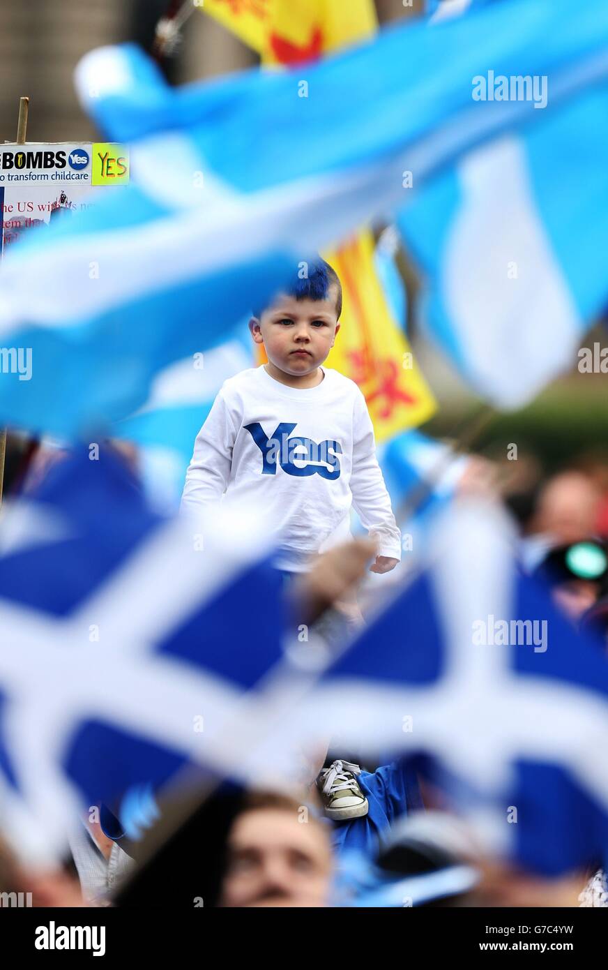 Schottische Unabhängigkeitsreferendum Stockfoto