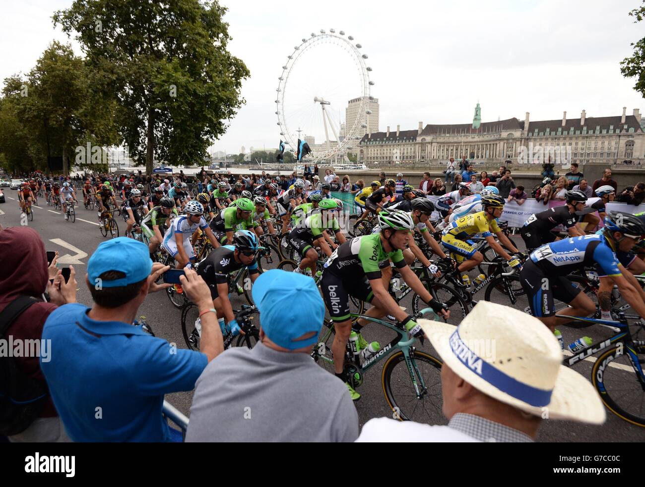 Radfahren - 2014-Tour durch Großbritannien - Bühne acht - London Stockfoto