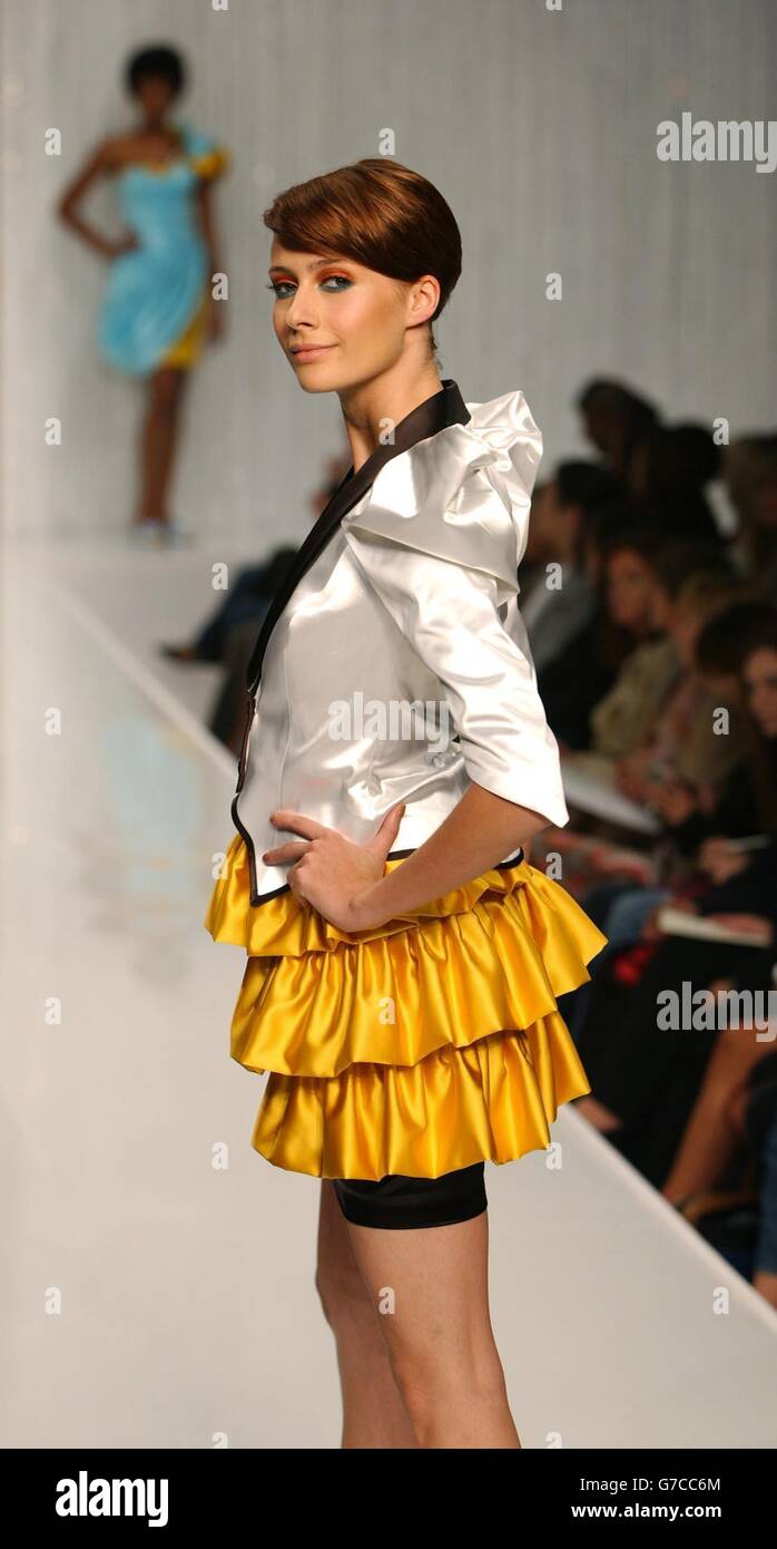 Tata Naka London Fashionweek Stockfoto