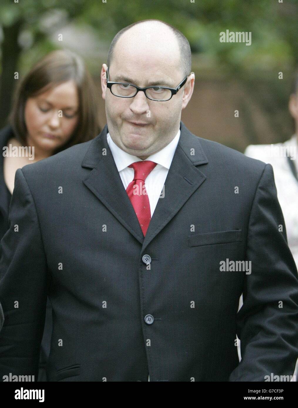 John Hyland kommt in Warrington Crown court Stockfoto