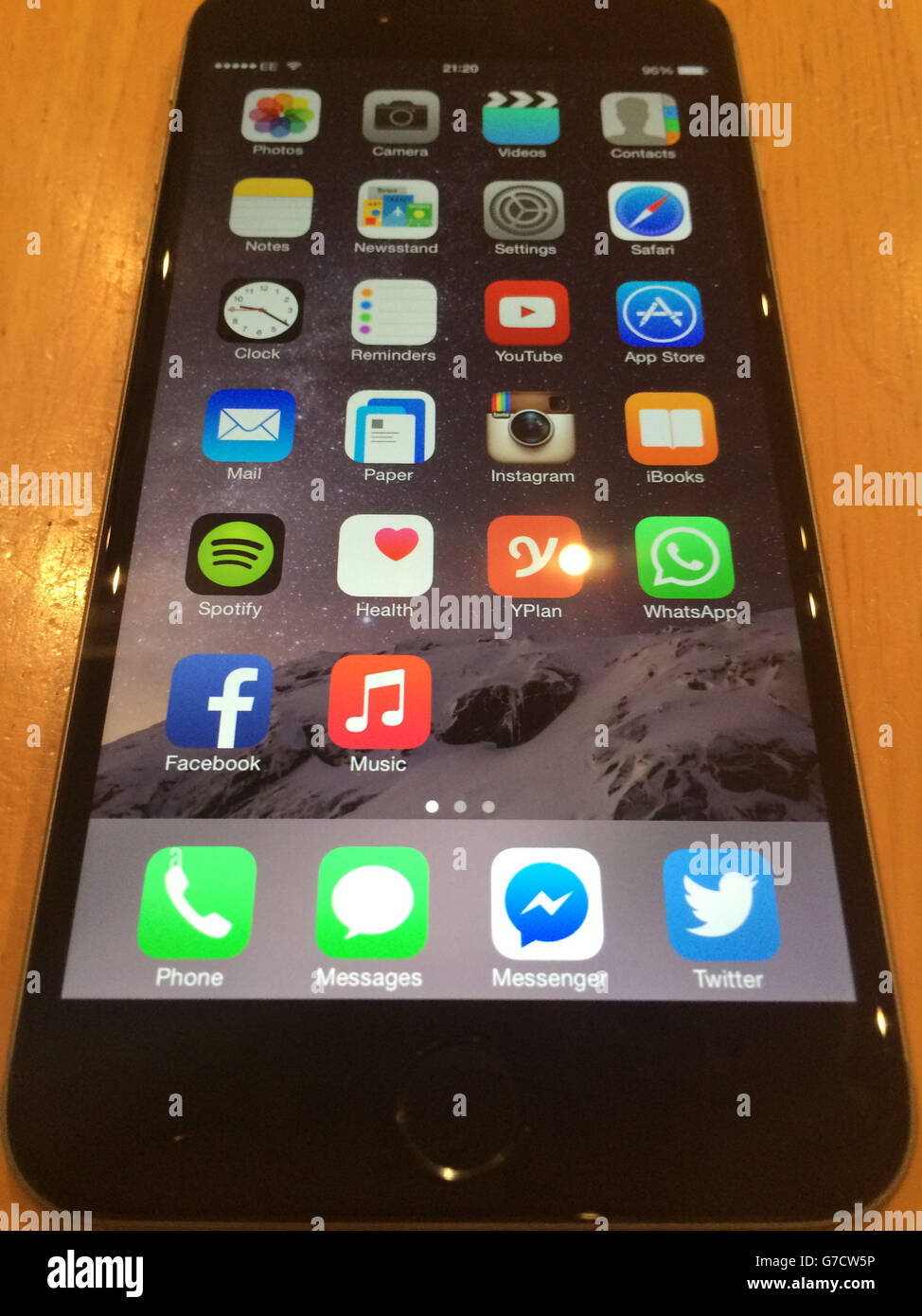 Das neue iphone 6 plus Mobilteil. Stockfoto