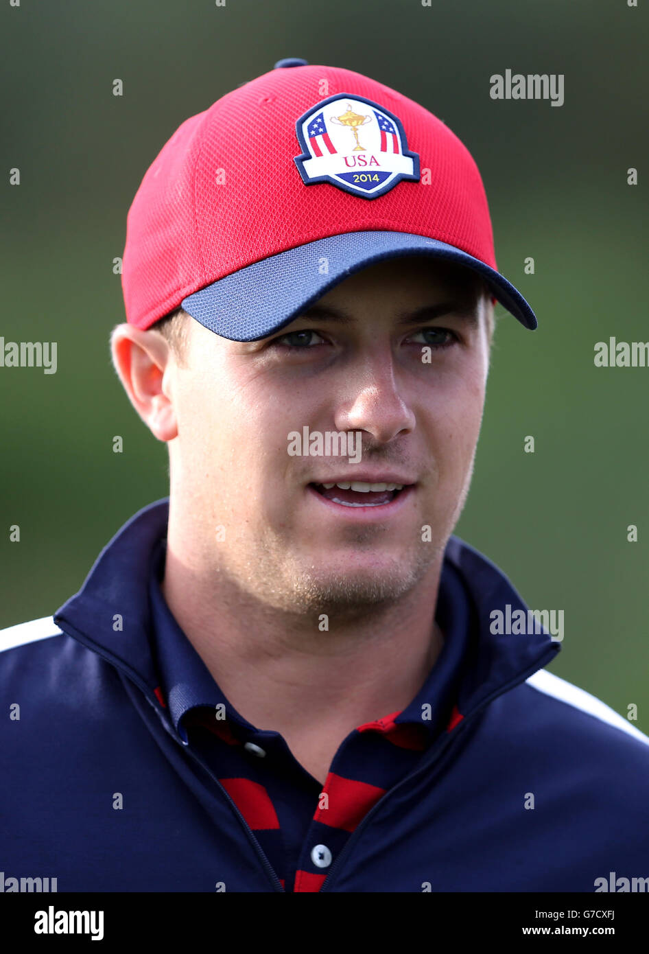 Golf - 40. Ryder Cup - Üben Tag 1 - Gleneagles. Jordan Spieth in den USA Stockfoto