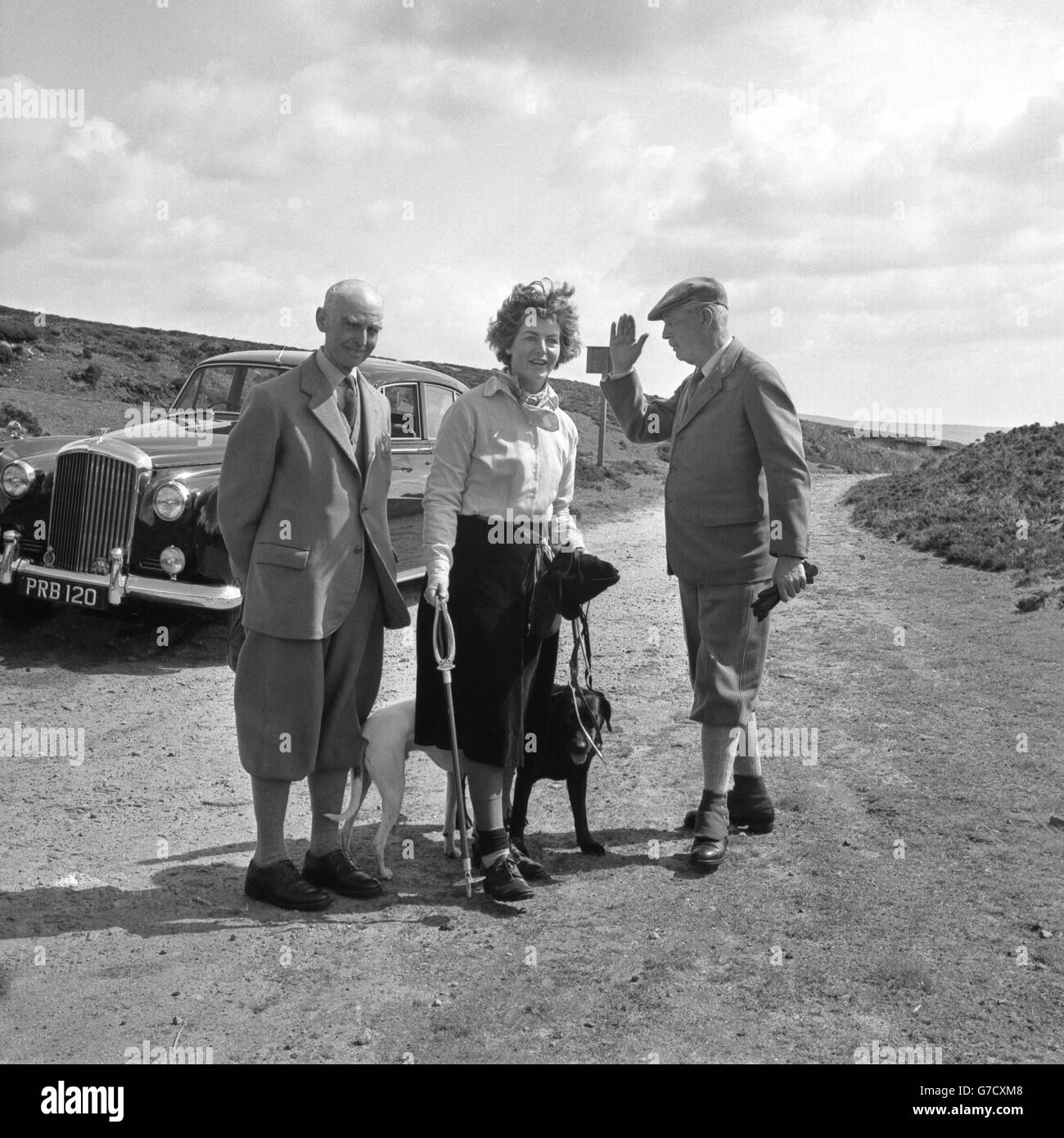 Politik - Premierminister Harold Macmillan - Barden High Moor, Yorkshire Stockfoto