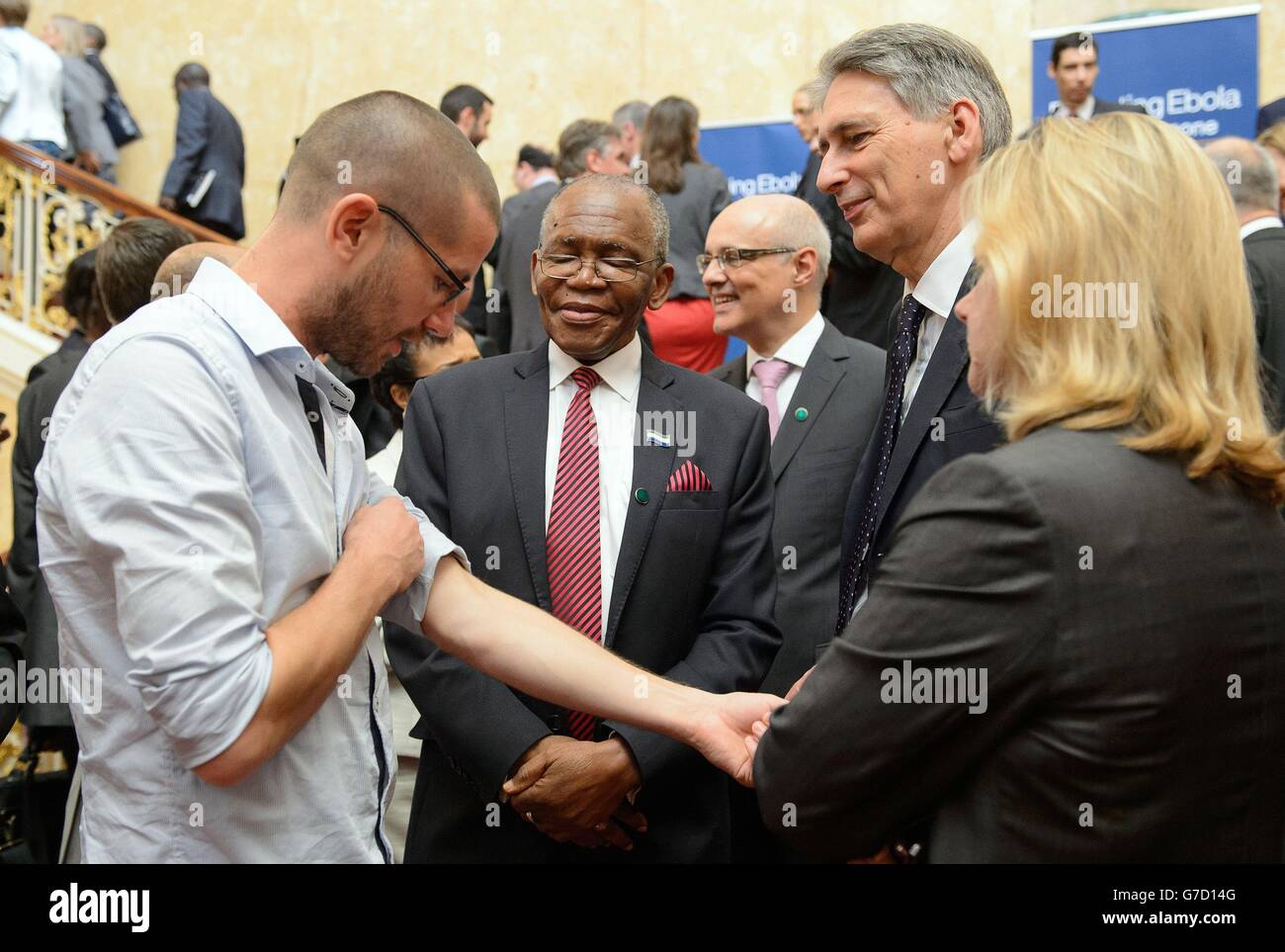 Ebola-Epidemie Konferenz Stockfoto