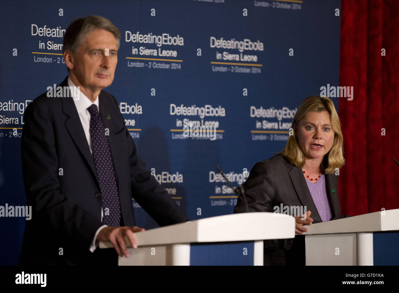 Ebola-Epidemie Konferenz Stockfoto