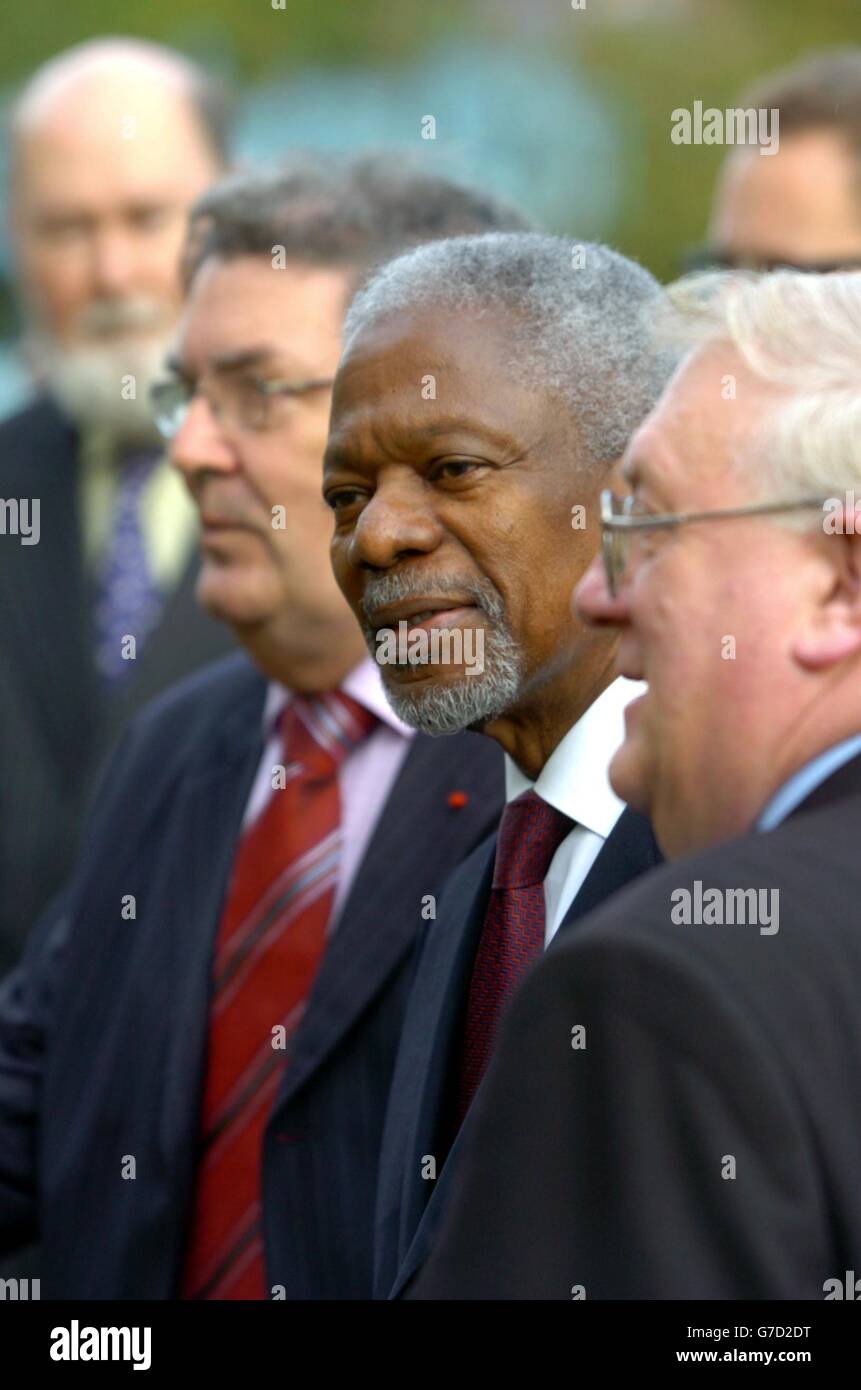 Kofi Annan Irland besuchen Stockfoto