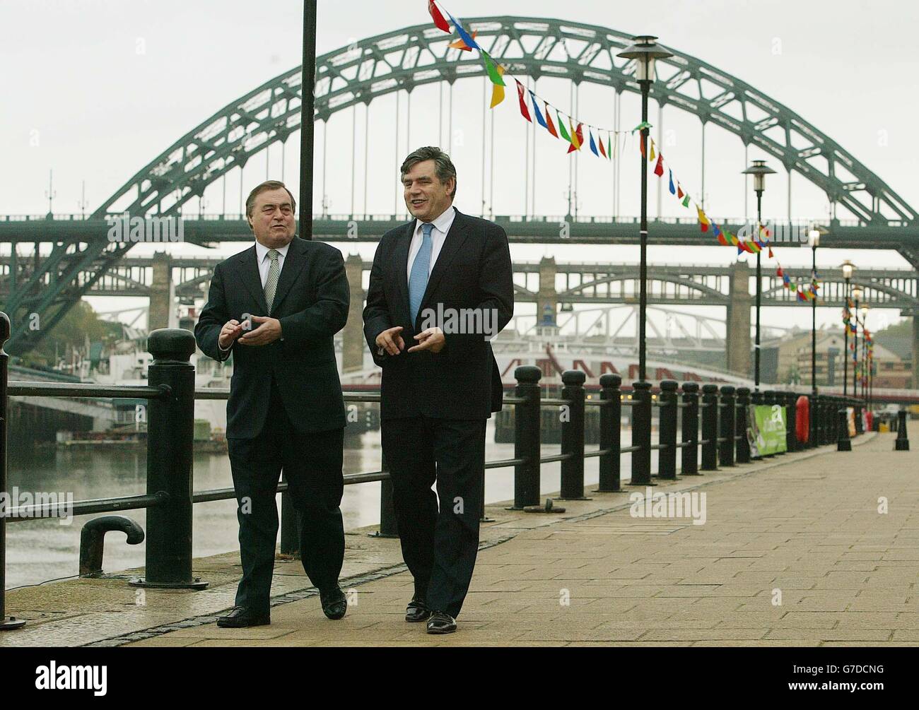 Regionalversammlung für Gordon Brown Stockfoto