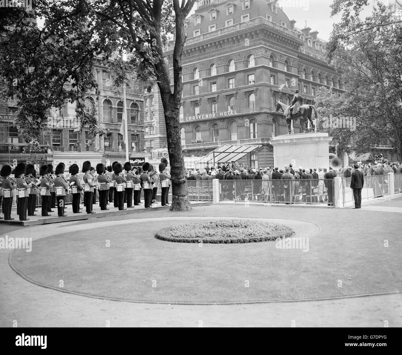 Militär - Marschall Foch Memorial Garten - Lower Grosvenor, Westminster, London Stockfoto
