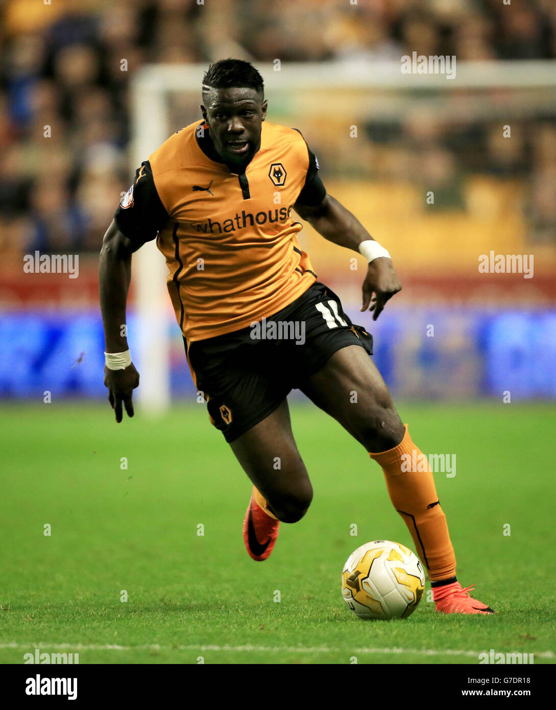 Fußball - Sky Bet Championship - Wolverhampton Wanderers gegen Huddersfield Town - Molineux. Bakary Sako von Wolverhampton Wanderers während des Sky Bet Championship-Spiels auf dem Molineux, Wolverhampton. Stockfoto