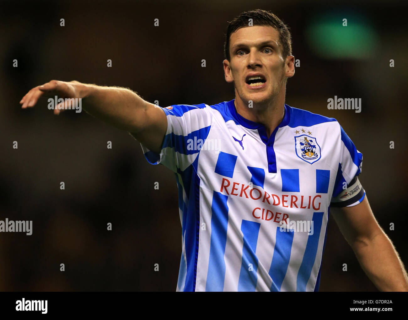 Fußball - Sky Bet Championship - Wolverhampton Wanderers gegen Huddersfield Town - Molineux. Mark Huddersfield Town's Hudson während des Sky Bet Championship-Spiels auf dem Molineux, Wolverhampton. Stockfoto