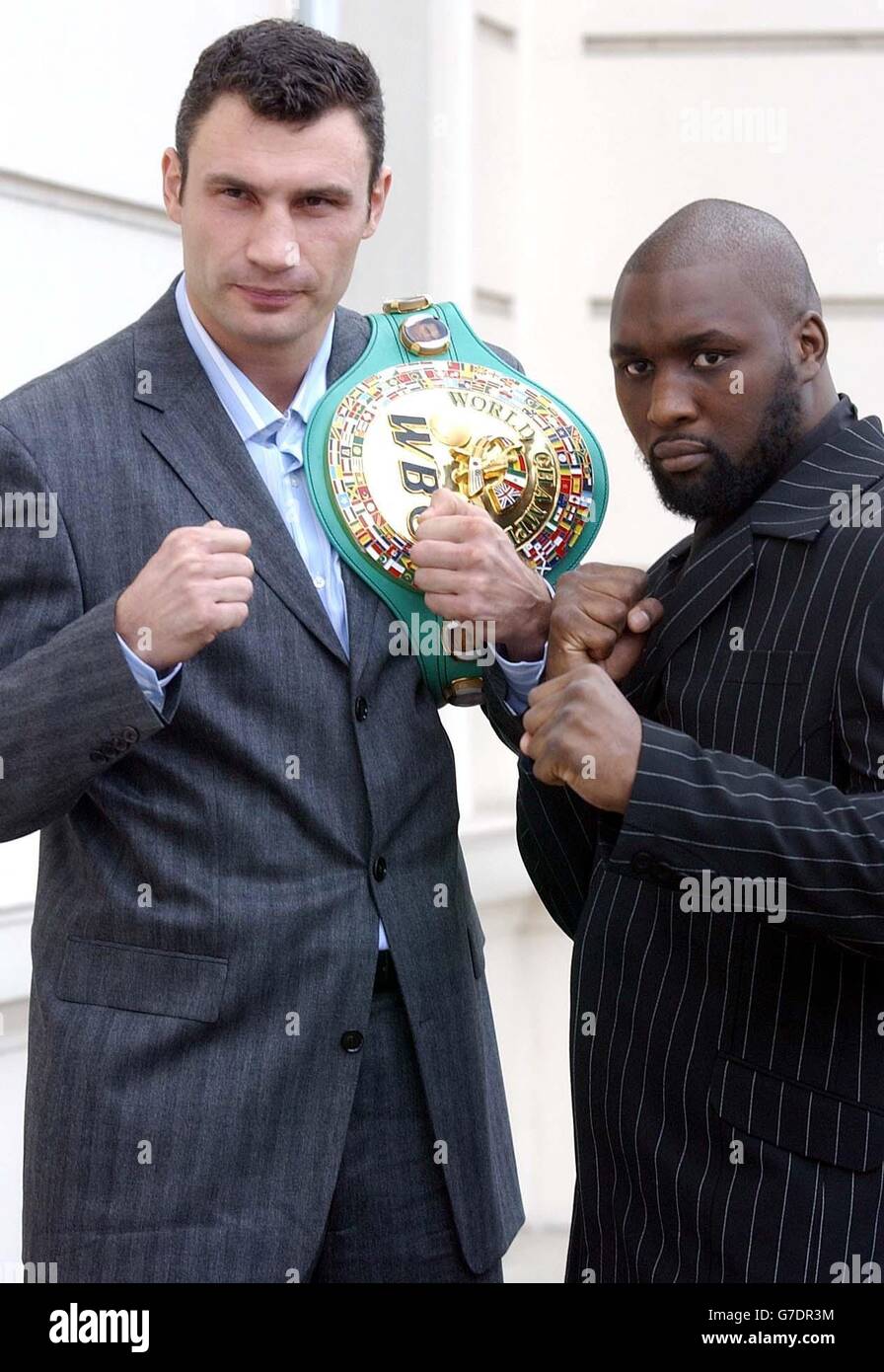 Danny Williams V Vitali Klitschko Stockfoto