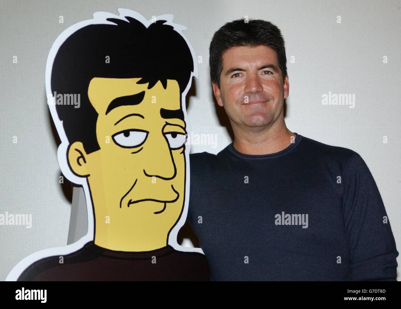 Simon Cowell - die Simpsons - Rupert Street, London Stockfoto