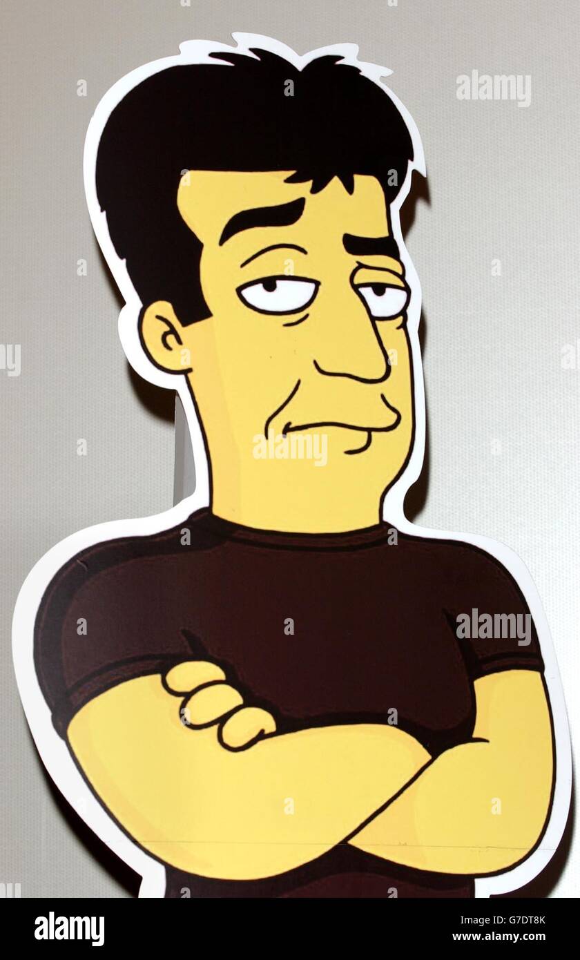 Simon Cowell - die Simpsons Stockfoto