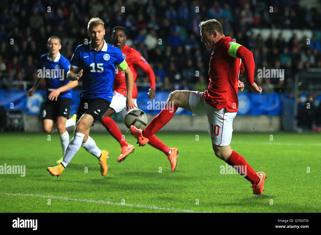 Fußball - UEFA Euro 2016 - Qualifikation - Gruppe E - Estland V England - A. Le Coq Arena Stockfoto