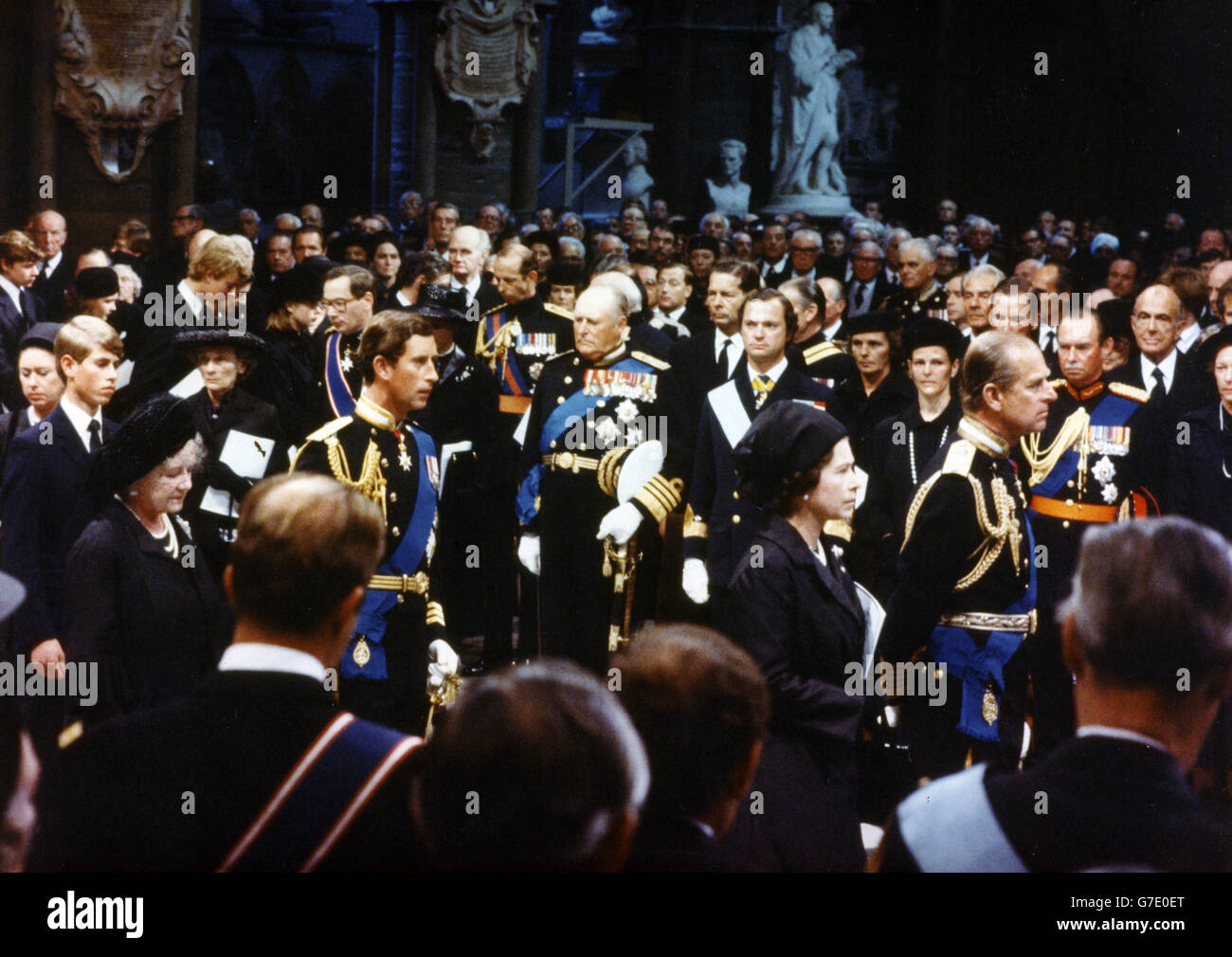 Funeral Of Lord Mountbatten Stockfotos Und Bilder Kaufen Alamy