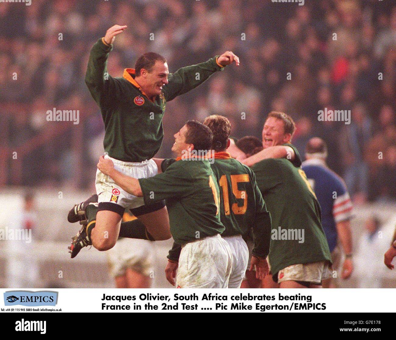 Rugby-Union - Frankreich / Südafrika Stockfoto