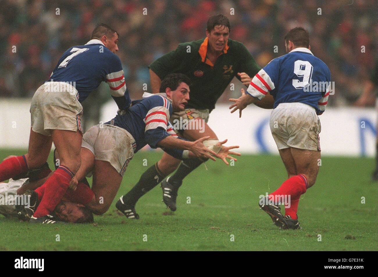 Internationalen Rugby... Frankreich / Südafrika Stockfoto
