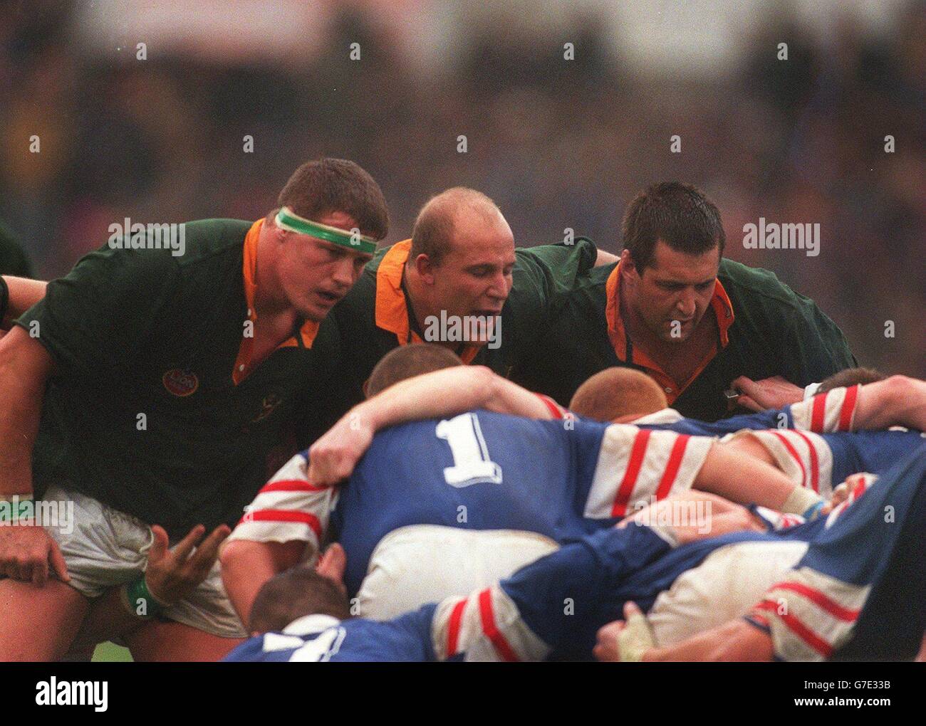 Internationalen Rugby... Frankreich / Südafrika Stockfoto