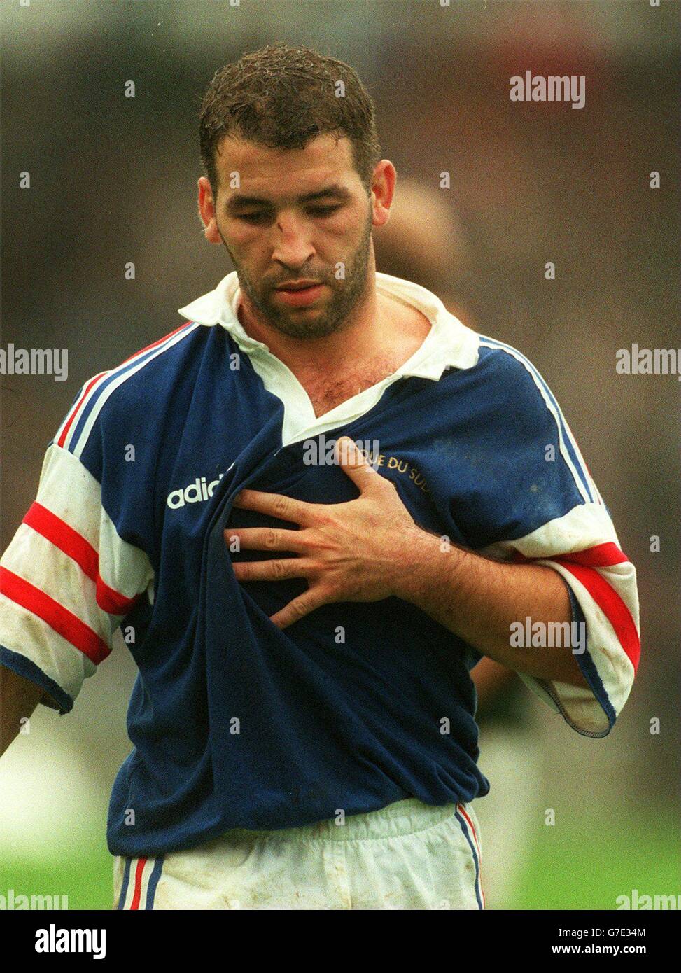 Internationalen Rugby Union.  Frankreich / Südafrika Stockfoto