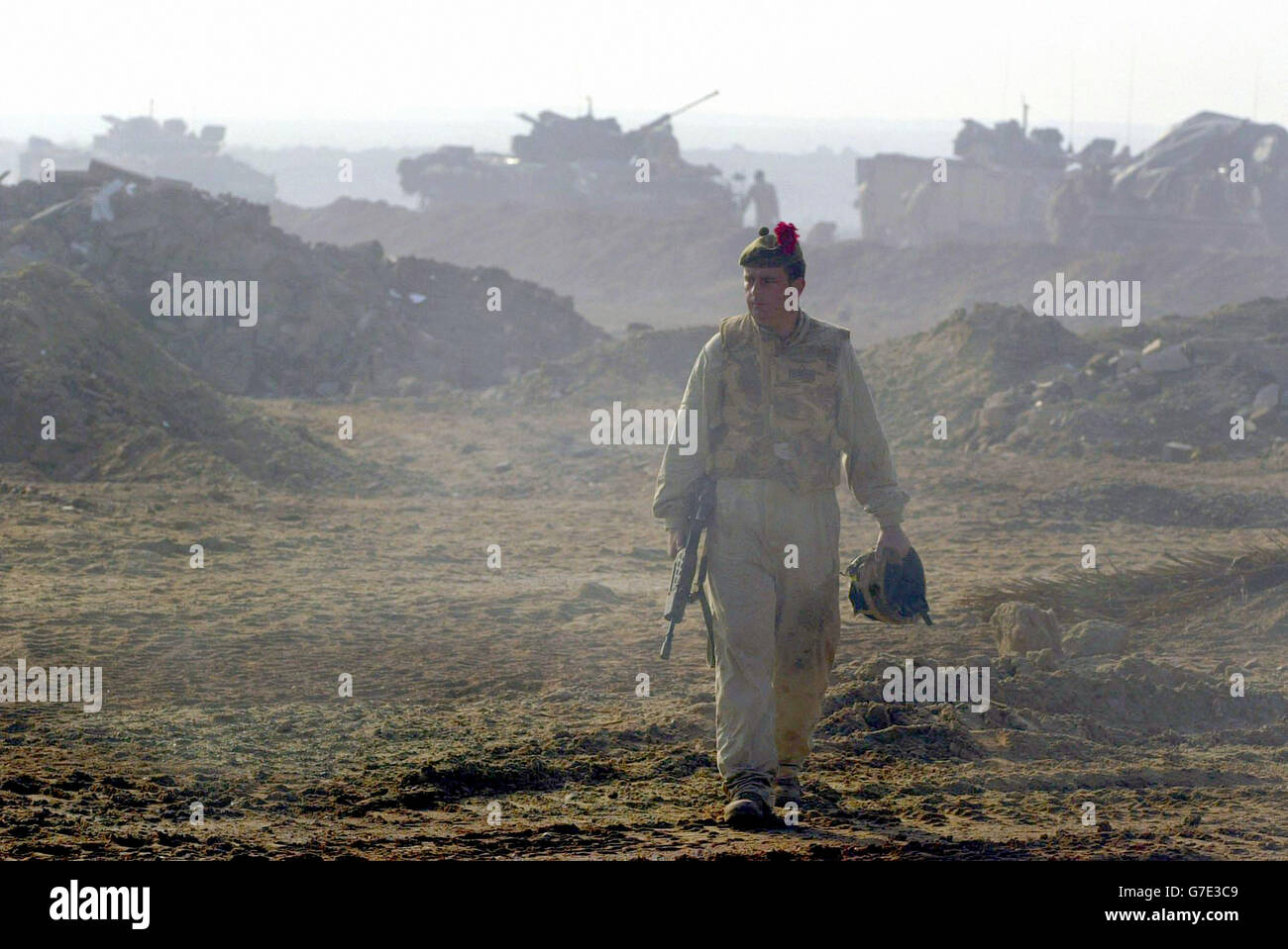 Britische Truppen im Irak Stockfoto