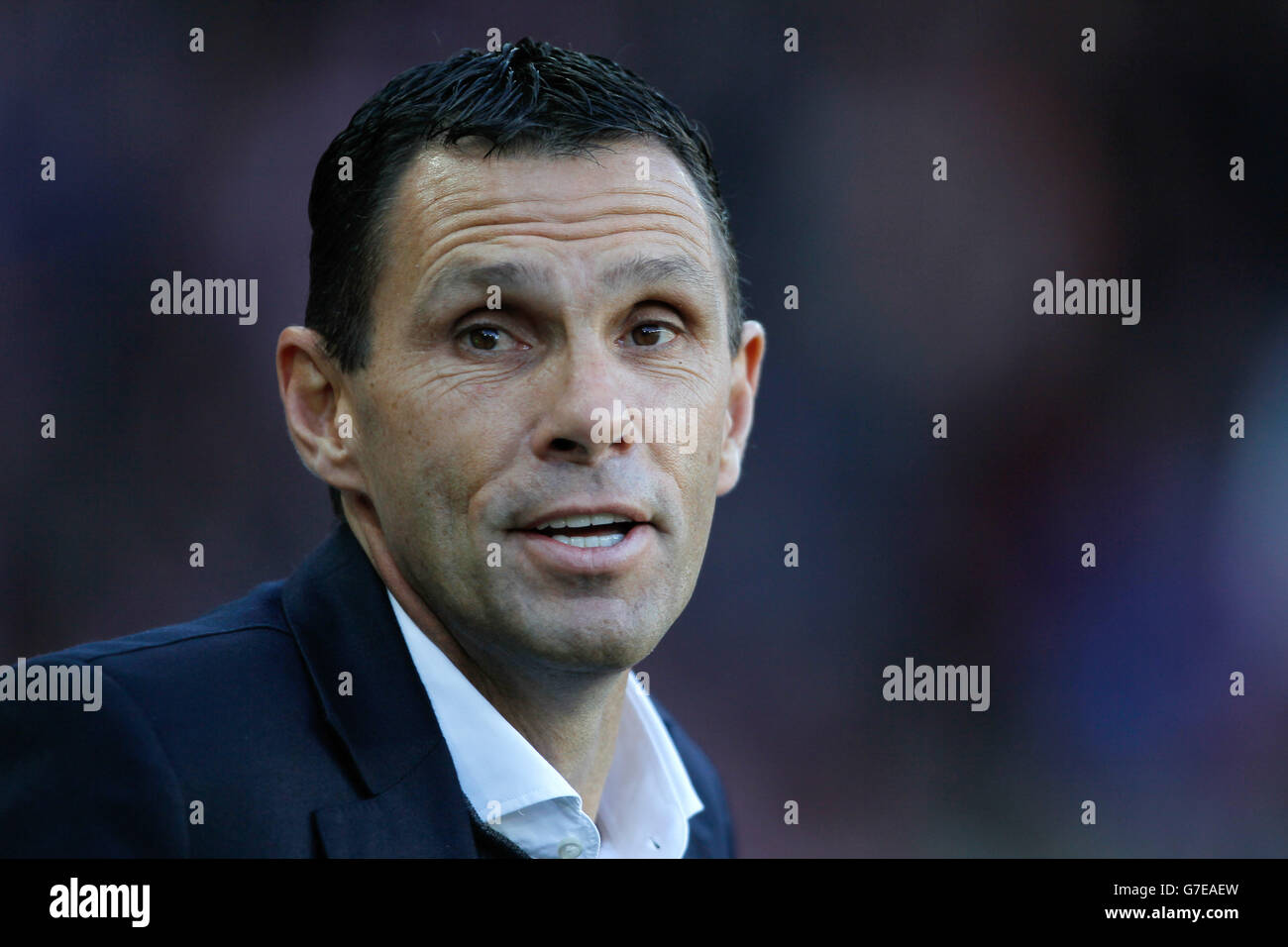 Fußball - Barclays Premier League - Sunderland / Arsenal - Stadium of Light. Sunderland Manager, Gus Poyet Stockfoto