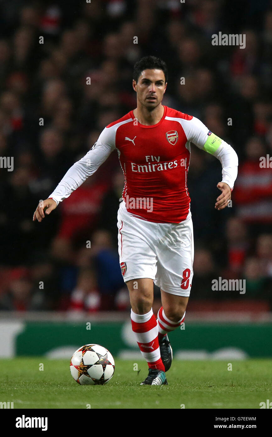 Fußball - UEFA Champions League - Gruppe D - Arsenal V RSC Anderlecht - Emirates Stadium Stockfoto