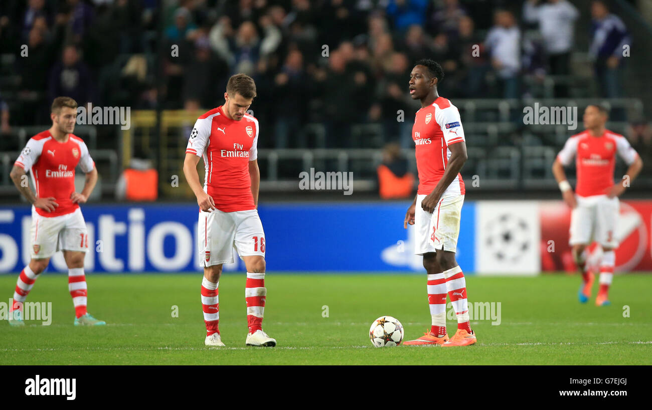 Fußball - UEFA Champions League - Gruppe D - RSC Anderlecht V Arsenal - konstanter Vanden Stock Stadion Stockfoto