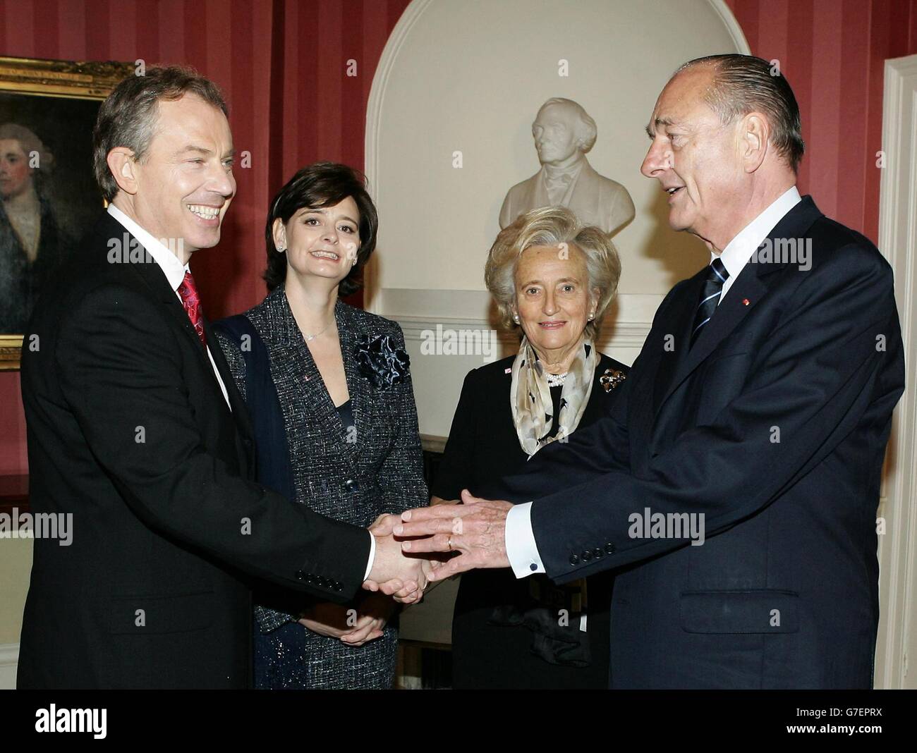 Chirac Besuch Stockfoto